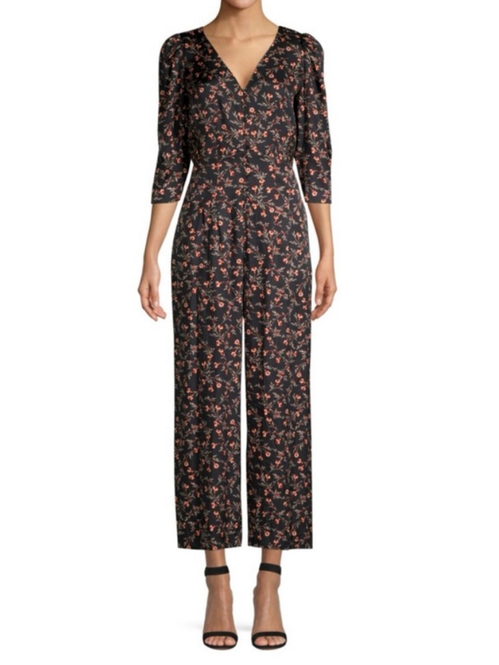 Rebecca Taylor Silk Floral Jumpsuit